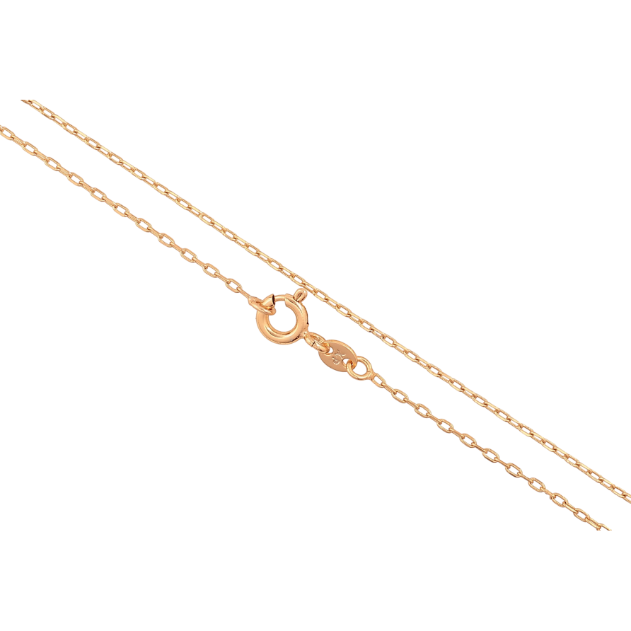 Ланцюжок Xuping колір Позолота 18K "Плетіння Якірне" довжина 45см х 1мм фото №1