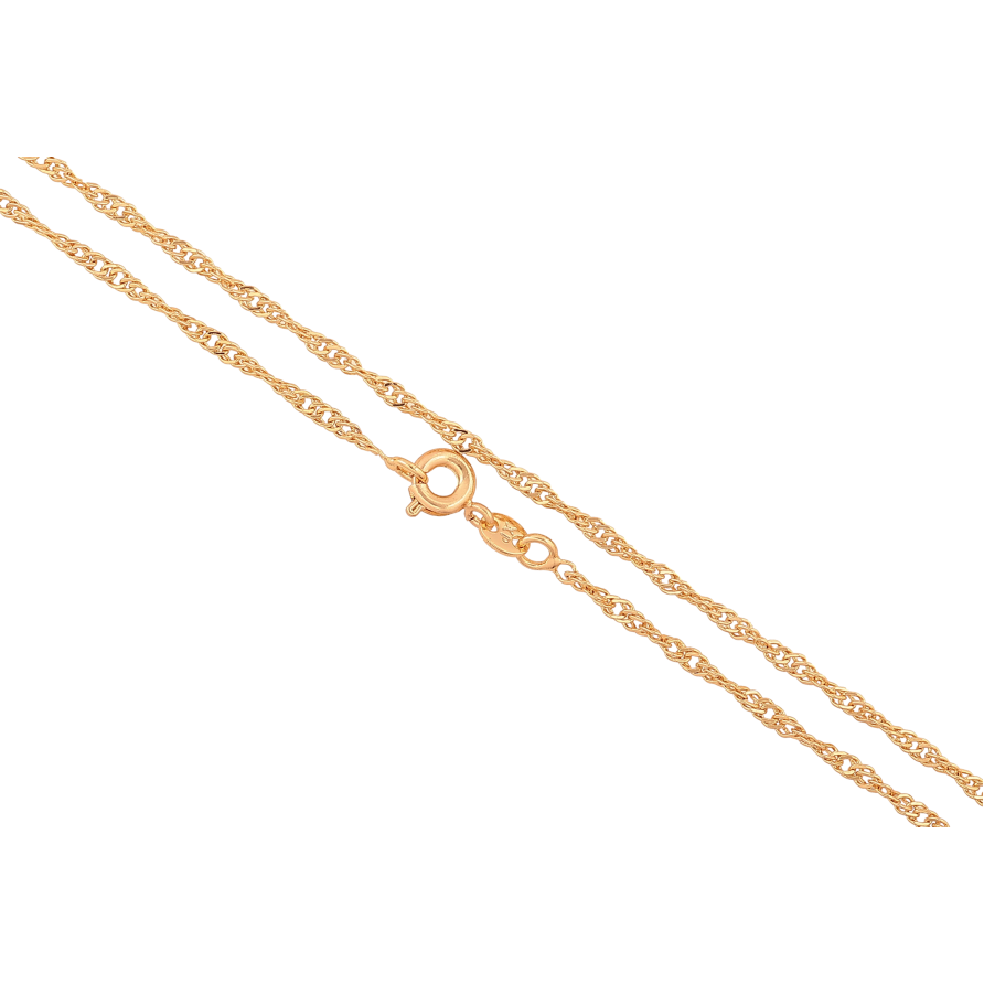 Цепочка Xuping цвет Позолота 18K "Плетение Сингапур" длинна 45см х 2мм фото №1 Цепочка Xuping цвет Позолота 18K "Плетение Сингапур" длинна 45см х 2мм фото №1