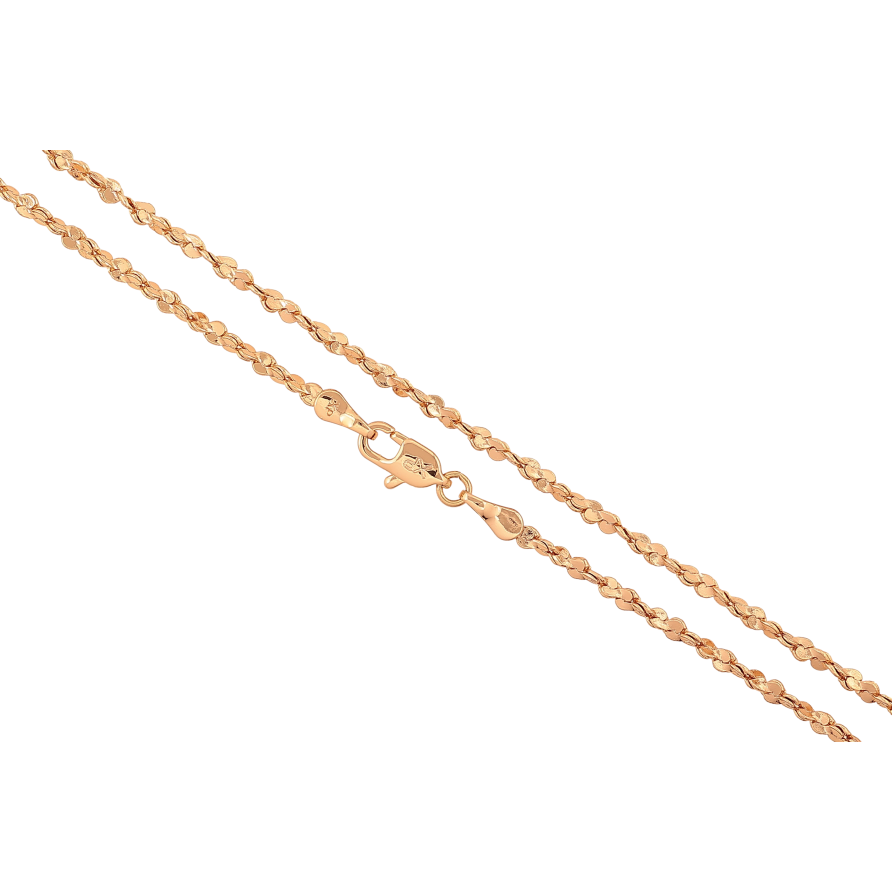 Ланцюжок Xuping колір Позолота 18K "Плетіння фантазійне" довжина 45см х 2мм фото №1