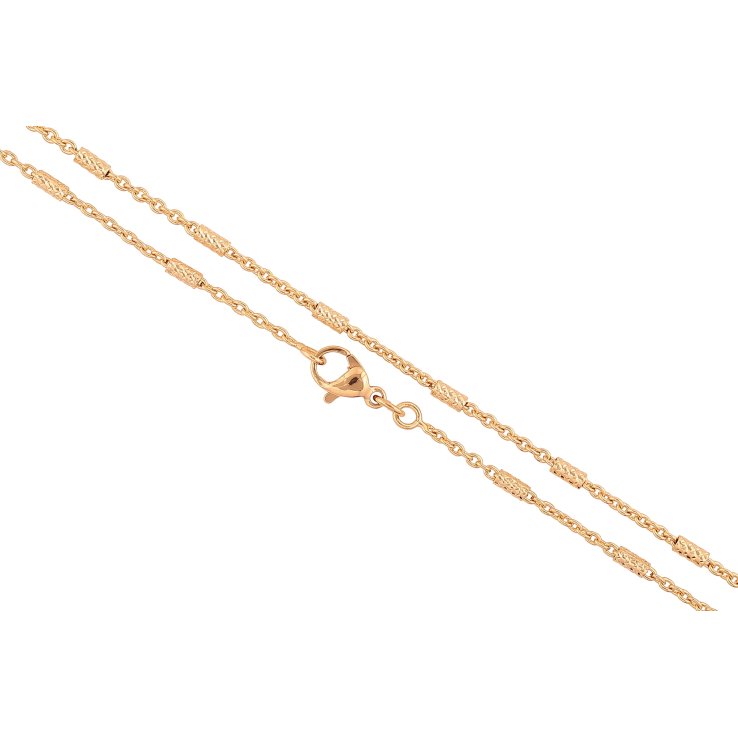 Ланцюжок Xuping колір Позолота 18K "Плетіння Якірне з циліндрами" довжина 45см х 2мм фото №21 Ланцюжок Xuping колір Позолота 18K "Плетіння Якірне з циліндрами" довжина 45см х 2мм фото №21
