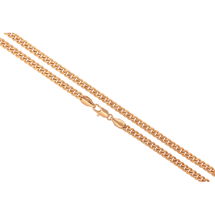 Цепочка Xuping цвет Позолота 18K "Плетение Панцирное с узором" длинна 45см х 4мм фото №22