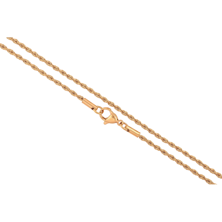 Ланцюжок Xuping колір Позолота 18K "Плетіння Мотузка" довжина 46см х 2мм фото №14 Ланцюжок Xuping колір Позолота 18K "Плетіння Мотузка" довжина 46см х 2мм фото №14