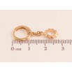 Серьги Xuping M&L цвет 18K подвески на колечках "Цветочки" фото №2 Серьги Xuping M&L цвет 18K подвески на колечках "Цветочки" фото №2