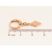 Серьги Xuping M&L цвет 18K подвески на колечках "Ромбы" фото №2 Серьги Xuping M&L цвет 18K подвески на колечках "Ромбы" фото №2