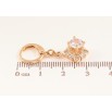 Серьги Xuping M&L цвет 18K подвески на колечках "Ромбовые подвески с кристаллами" фото №2 Серьги Xuping M&L цвет 18K подвески на колечках "Ромбовые подвески с кристаллами" фото №2