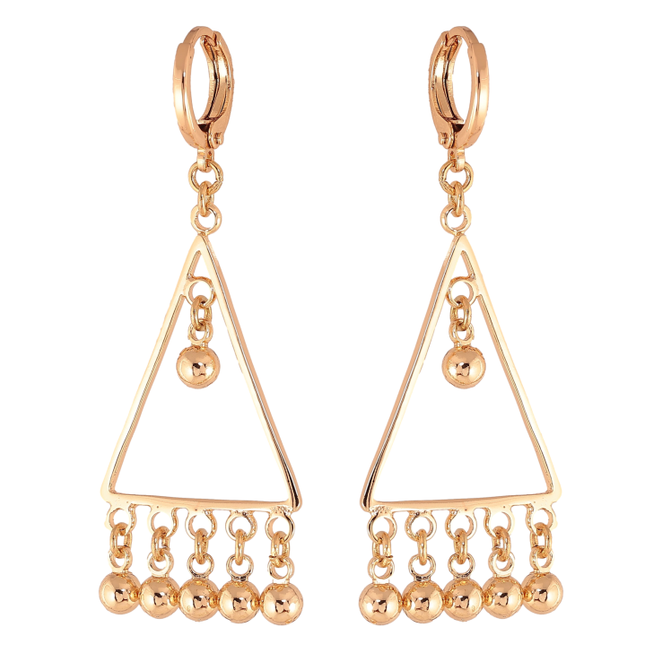 Серьги Xuping M&L цвет 18K подвески на колечках "Декоративные подвески" фото №12 Серьги Xuping M&L цвет 18K подвески на колечках "Декоративные подвески" фото №12