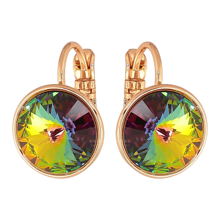 Серьги Xuping цвет 18К с кристаллами Swarovski французский замок "Кристаллы Vitrail Medium" ø 12мм фото №21 Серьги Xuping цвет 18К с кристаллами Swarovski французский замок "Кристаллы Vitrail Medium" ø 12мм фото №21