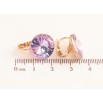 Сережки Xuping колір 18К із кристалами Swarovski французький замок "Кристали Vitrail Light" ø 14мм фото №2 Сережки Xuping колір 18К із кристалами Swarovski французький замок "Кристали Vitrail Light" ø 14мм фото №2