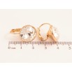 Серьги Xuping цвет 18К с кристаллами Swarovski французский замок "Кристаллы Clear" ø 15мм фото №2 Серьги Xuping цвет 18К с кристаллами Swarovski французский замок "Кристаллы Clear" ø 15мм фото №2