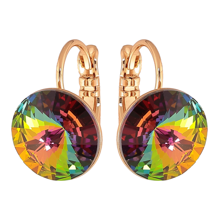 Серьги Xuping цвет 18К с кристаллами Swarovski французский замок "Кристаллы Vitrail Medium" ø 12мм фото №24 Серьги Xuping цвет 18К с кристаллами Swarovski французский замок "Кристаллы Vitrail Medium" ø 12мм фото №24
