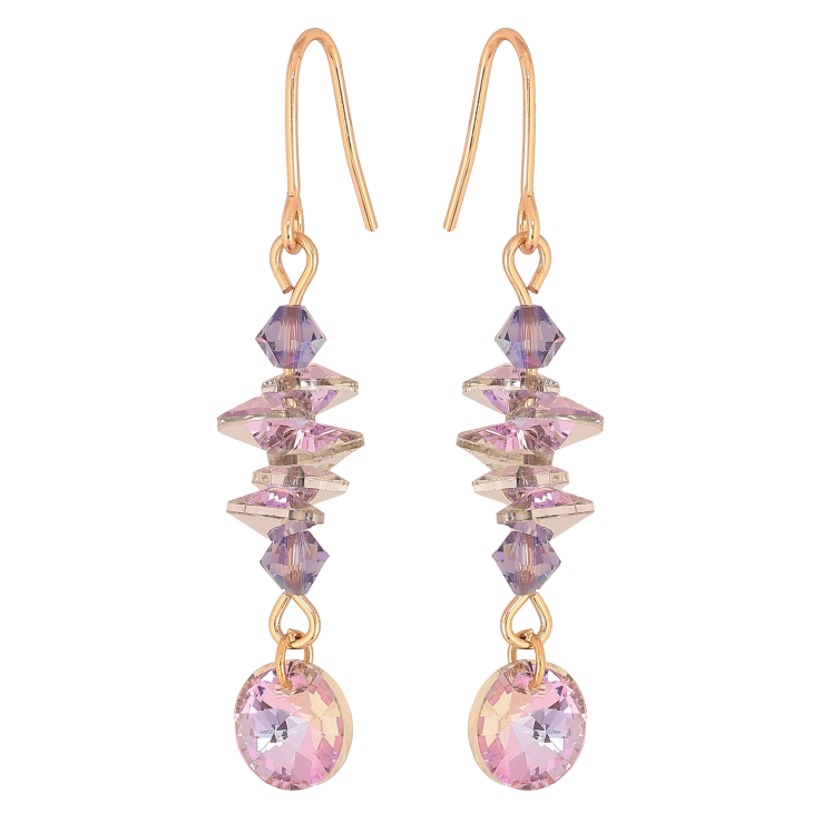 Серьги Xuping цвет 18K с кристаллами Swarovski французский замок "Кристаллы Paradise Shine" фото №8