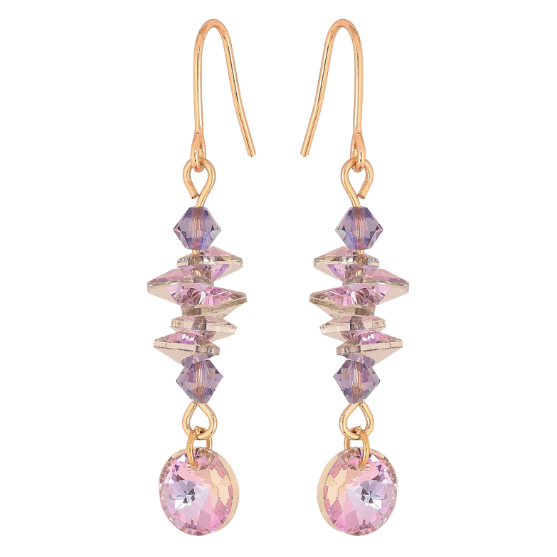 Сережки Xuping колір 18K з кристалами Swarovski французький замок "КристалиParadise Shine" фото №10