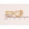 Серьги Xuping цвет Позолота 14K английский замок "Инкрустация кристаллами" фото №2 Серьги Xuping цвет Позолота 14K английский замок "Инкрустация кристаллами" фото №2
