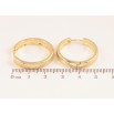 Серьги Xuping цвет Позолота 14K колечки "Классика с напылением, шир. 5мм" ø 2.5см фото №2 Серьги Xuping цвет Позолота 14K колечки "Классика с напылением, шир. 5мм" ø 2.5см фото №2
