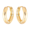 Серьги Xuping цвет Позолота 14K подвески на колечках "Замочки с инкрустацией кристаллами" 2 в 1 фото №3