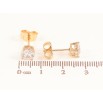 Серьги Xuping цвет Позолота 18K пусеты "Кристаллы в 4-х крапановой оправе" ø 6мм фото №2 Серьги Xuping цвет Позолота 18K пусеты "Кристаллы в 4-х крапановой оправе" ø 6мм фото №2