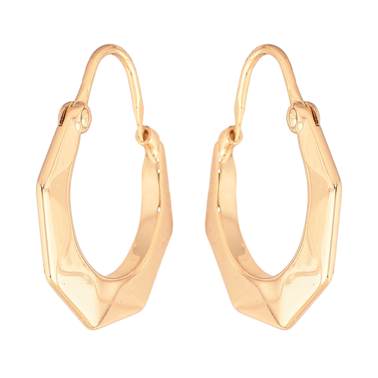 Серьги Xuping цвет позолота 18K итальянский замок декоративные ø 1.9см фото №6