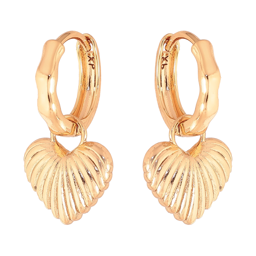 Серьги Xuping цвет Позолота 18K подвески на колечках "Сердечки" 2 в 1 фото №1 Серьги Xuping цвет Позолота 18K подвески на колечках "Сердечки" 2 в 1 фото №1