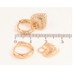 Серьги Xuping цвет Позолота 18K подвески на колечках "Сердечки" 2 в 1 фото №2 Серьги Xuping цвет Позолота 18K подвески на колечках "Сердечки" 2 в 1 фото №2