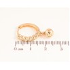Серьги Xuping цвет Позолота 18K подвески на колечках "Шарики" фото №2