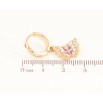 Сережки Xuping колір Позолота 18K підвіски на колечках "Метелики з кольоровою емаллю та кристалами" фото №2 Сережки Xuping колір Позолота 18K підвіски на колечках "Метелики з кольоровою емаллю та кристалами" фото №2
