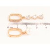 Серьги Xuping цвет Позолота 18K подвески на колечках "Ассиметричные подвески" фото №2 Серьги Xuping цвет Позолота 18K подвески на колечках "Ассиметричные подвески" фото №2