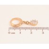 Сережки Xuping колір Позолота 18K підвіски на колечках "Кристальні крапельки" фото №2 Сережки Xuping колір Позолота 18K підвіски на колечках "Кристальні крапельки" фото №2