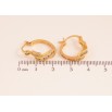 Сережки Xuping колір Позолота 18K замок-шпилька "Візерунок з кристалами" ø 1.6см фото №2 Сережки Xuping колір Позолота 18K замок-шпилька "Візерунок з кристалами" ø 1.6см фото №2