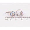 Серьги Xuping цвет Родий с кристаллами Swarovski французский замок "Кристаллы Rose AB" ø 10мм фото №2 Серьги Xuping цвет Родий с кристаллами Swarovski французский замок "Кристаллы Rose AB" ø 10мм фото №2