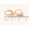 Серьги Xuping цвет позолота 18K французский замок кристаллы на дужках ø 4мм фото №2 Серьги Xuping цвет позолота 18K французский замок кристаллы на дужках ø 4мм фото №2