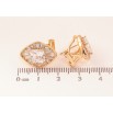 Серьги Xuping цвет позолота 18K итальянский замок инкрустация кристаллами фото №2 Серьги Xuping цвет позолота 18K итальянский замок инкрустация кристаллами фото №2