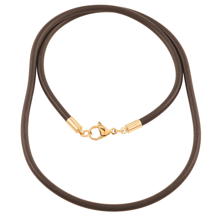 Шнур Xuping Позолота 18K "Черный каучуковый шнур" длинна 51см х 3мм фото №8 Шнур Xuping Позолота 18K "Черный каучуковый шнур" длинна 51см х 3мм фото №8