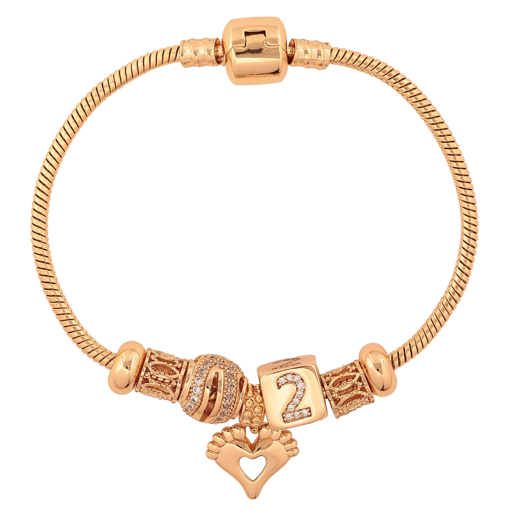Браслет Xuping цвет Позолота 18K "В стиле "Pandora" Ювелирный шнур с бусинами" длина 18см х 2.5мм фото №9 Браслет Xuping цвет Позолота 18K "В стиле "Pandora" Ювелирный шнур с бусинами" длина 18см х 2.5мм фото №9