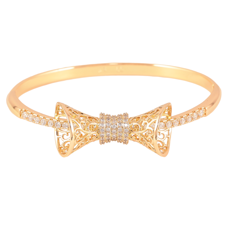 Браслет Xuping Позолота 18K "Ажурный бантик" ø 6см фото №17