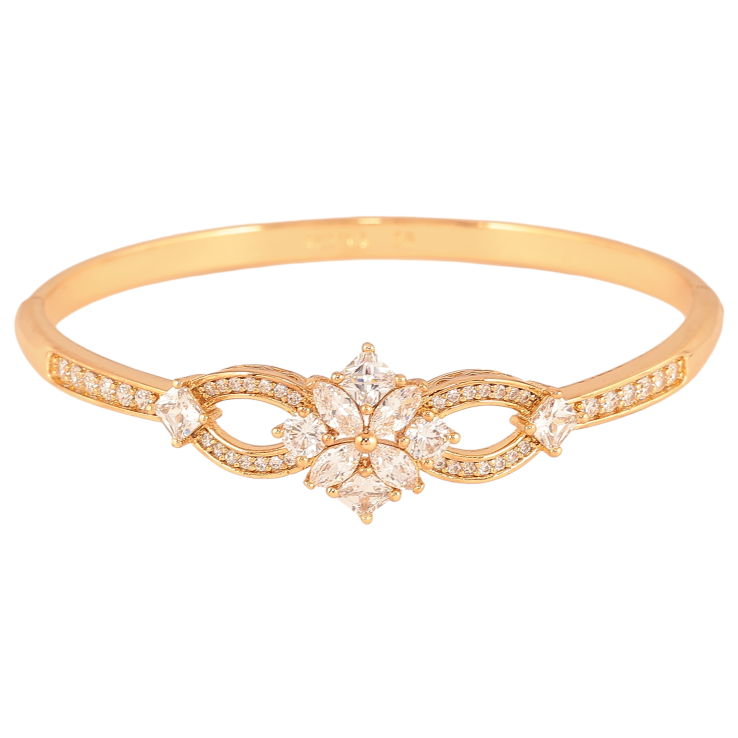 Браслет Xuping цвет Позолота 18K "Воплощение изящества" ø 6,5см фото №5