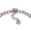 Браслет Xuping ТТМ Stainless Steel цвет Родий "Цепочка Панцирная с подвеской" длина с доп. цепочкой 17.5-20.5см х 4.5мм фото №2