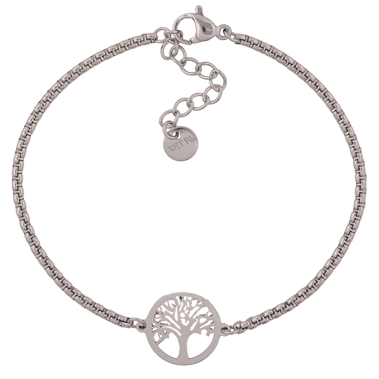 Браслет Xuping ТТМ Stainless Steel колір Родій "Дерево життя" довжина з дод. ланцюжком 17.5-20.5см х 2-13мм фото №17 Браслет Xuping ТТМ Stainless Steel колір Родій "Дерево життя" довжина з дод. ланцюжком 17.5-20.5см х 2-13мм фото №17