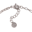 Браслет Xuping ТТМ Stainless Steel цвет Родий "Цепочка с подвесками" длина с доп. цепочкой 17-20см х 2мм фото №2 Браслет Xuping ТТМ Stainless Steel цвет Родий "Цепочка с подвесками" длина с доп. цепочкой 17-20см х 2мм фото №2