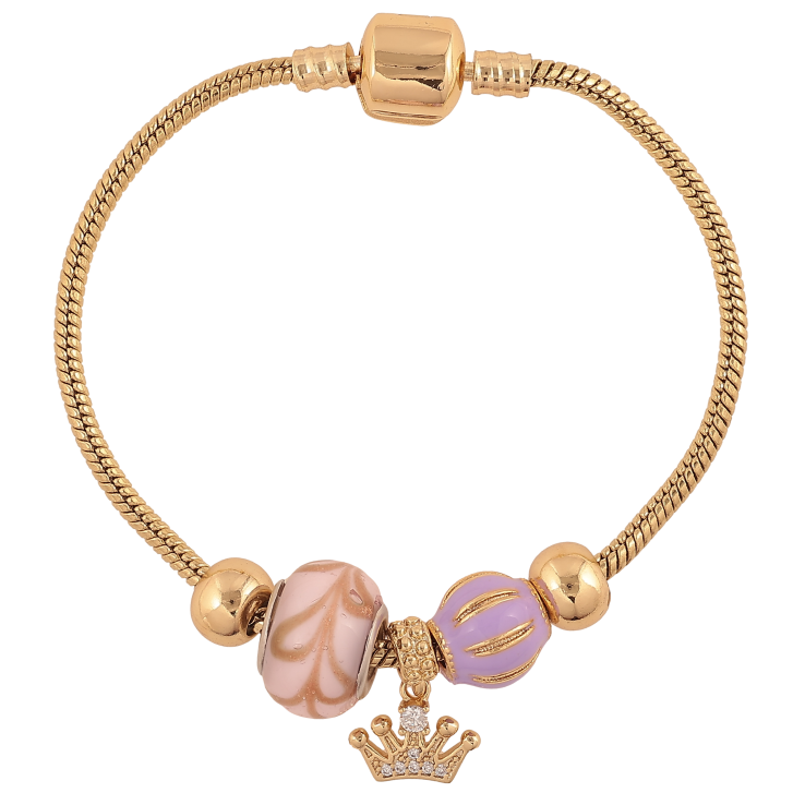 Браслет Xuping цвет Позолота 14K "У стилі Pandora ювелірний шнур з намистинами" довжина 18см х 3мм фото №10 Браслет Xuping цвет Позолота 14K "У стилі Pandora ювелірний шнур з намистинами" довжина 18см х 3мм фото №10