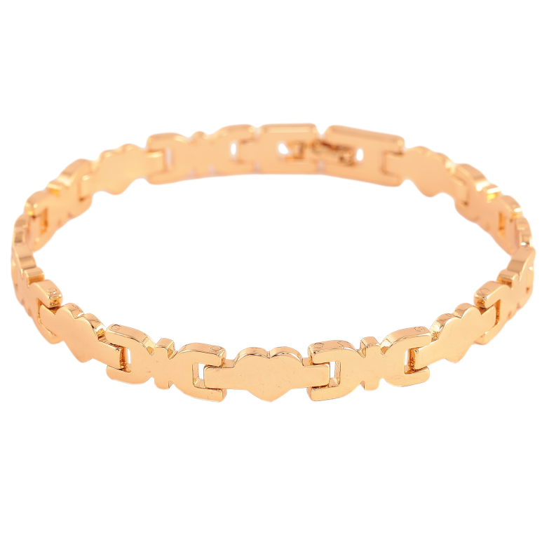 Браслет Xuping цвет Позолота 18K "Декоративный узор" размер 20см х 7мм фото №1