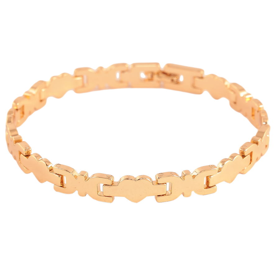 Браслет Xuping цвет Позолота 18K "Декоративный узор" размер 20см х 7мм фото №1