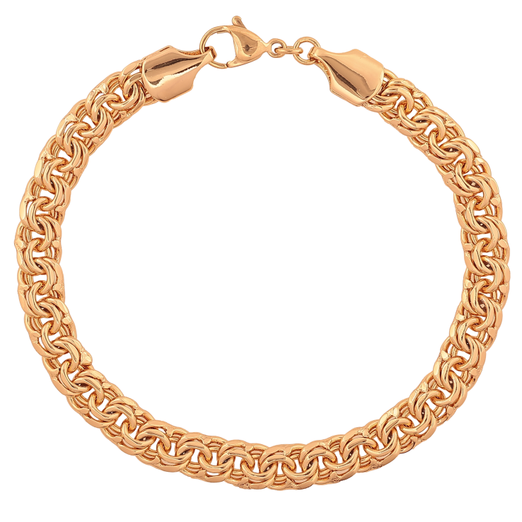 Браслет Xuping цвет Позолота 18K "Цепочка Бисмарк" размер 19.5см х 6мм фото №11 Браслет Xuping цвет Позолота 18K "Цепочка Бисмарк" размер 19.5см х 6мм фото №11