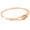 Браслет Xuping колір Позолота 18K "Візерунок з кристалами і чорною емаллю" ø 5.7см фото №2 Браслет Xuping колір Позолота 18K "Візерунок з кристалами і чорною емаллю" ø 5.7см фото №2