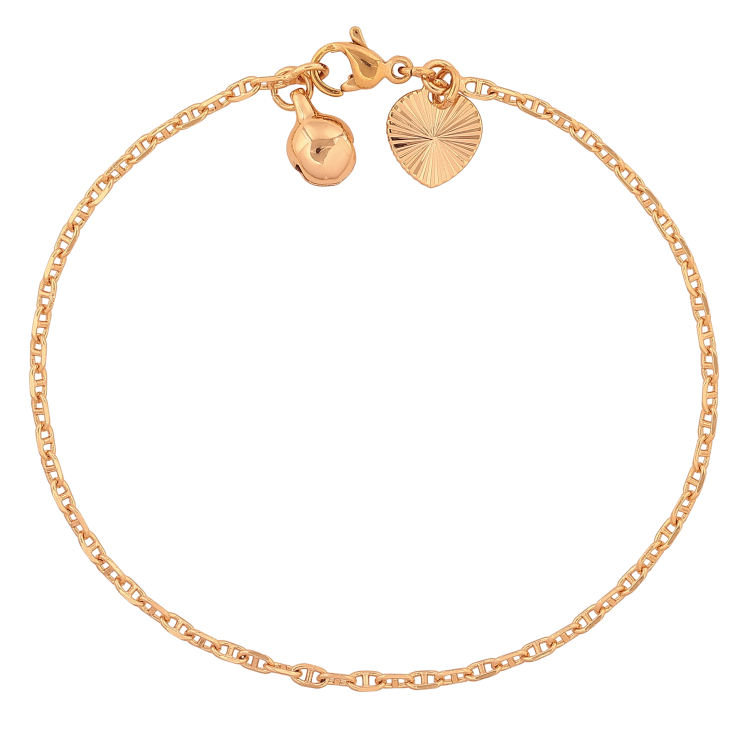 Браслет Xuping цвет Позолота 18K "Цепочка плетение Морская цепь" размер 19см х 2мм фото №10 Браслет Xuping цвет Позолота 18K "Цепочка плетение Морская цепь" размер 19см х 2мм фото №10