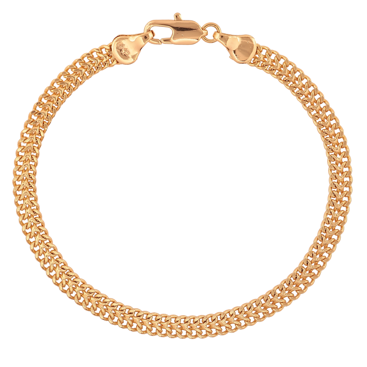 Браслет Xuping цвет Позолота 18K "Цепочка плетение двойное Панцирное" размер 19см х 5мм фото №1 Браслет Xuping цвет Позолота 18K "Цепочка плетение двойное Панцирное" размер 19см х 5мм фото №1