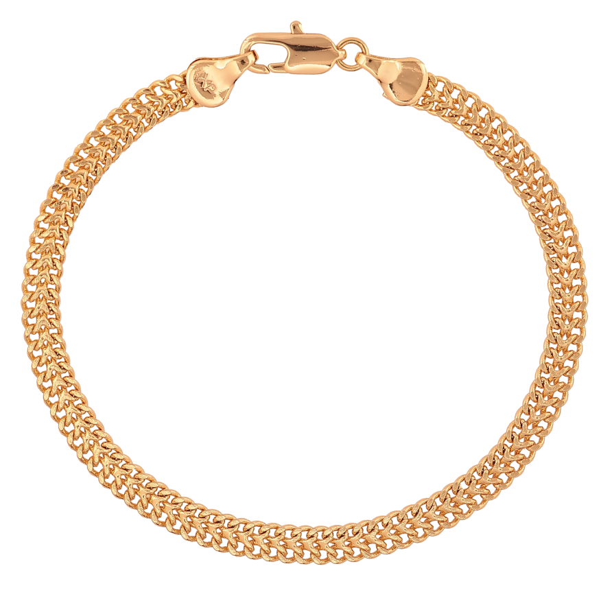 Браслет Xuping цвет Позолота 18K "Цепочка плетение двойное Панцирное" размер 19см х 5мм фото №1 Браслет Xuping цвет Позолота 18K "Цепочка плетение двойное Панцирное" размер 19см х 5мм фото №1
