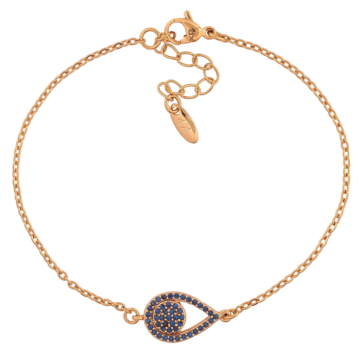 Браслет Xuping цвет Позолота 18K "Цепочка с вставкой капелька с синими кристаллами" размер с доп. цепочкой 17.5-20.5см х 1.5-9мм фото №14 Браслет Xuping цвет Позолота 18K "Цепочка с вставкой капелька с синими кристаллами" размер с доп. цепочкой 17.5-20.5см х 1.5-9мм фото №14