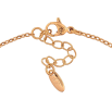 Браслет Xuping цвет Позолота 18K "Цепочка с вставкой капелька с синими кристаллами" размер с доп. цепочкой 17.5-20.5см х 1.5-9мм фото №2