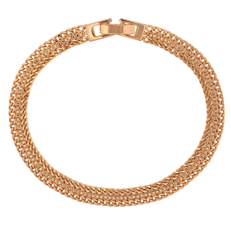 Браслет Xuping цвет Позолота 18K "Цепочка Фантазийная" размер 18.5см х 5мм фото №24 Браслет Xuping цвет Позолота 18K "Цепочка Фантазийная" размер 18.5см х 5мм фото №24