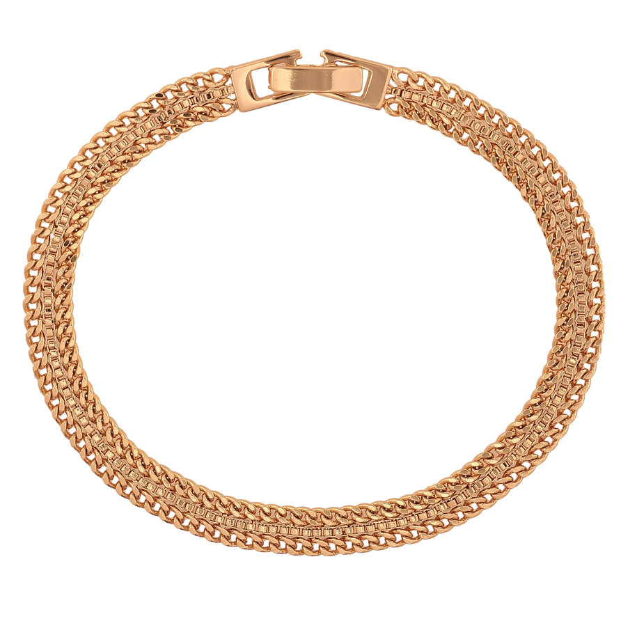Браслет Xuping цвет Позолота 18K "Цепочка Фантазийная" размер 18.5см х 5мм фото №1 Браслет Xuping цвет Позолота 18K "Цепочка Фантазийная" размер 18.5см х 5мм фото №1